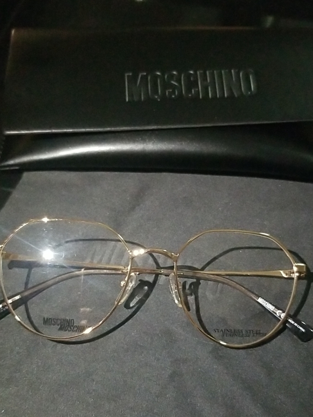 Moschino Gold Wired Frames